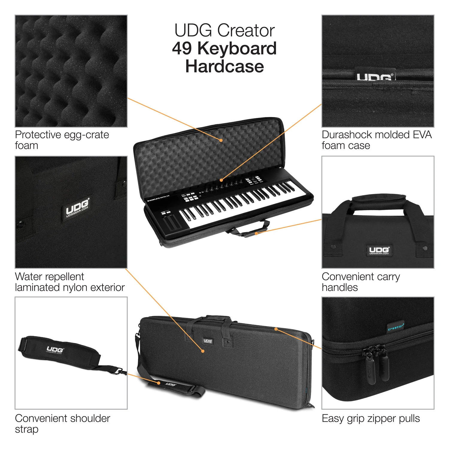 UDG Creator 49 Keyboard Hardcase Black - Image 10