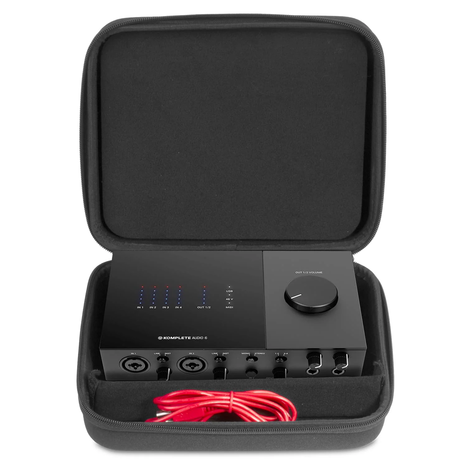 UDG Creator Focusrite Scarlett 4i4/ Clarett 2Pre/ 4Pre/ NI Komplete Audio 6 MK2 Hardcase Black - Image 10