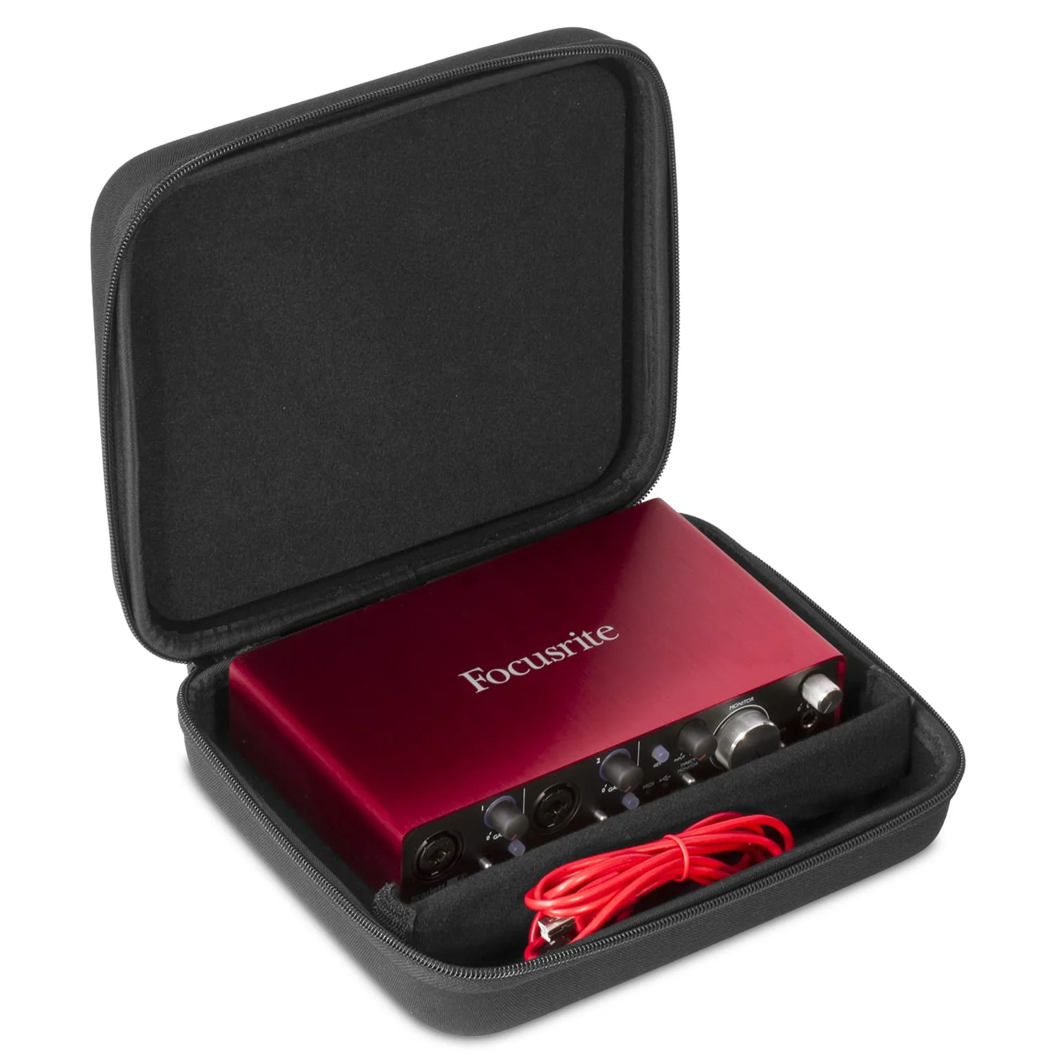 UDG Creator Focusrite Scarlett 4i4/ Clarett 2Pre/ 4Pre/ NI Komplete Audio 6 MK2 Hardcase Black - Image 3