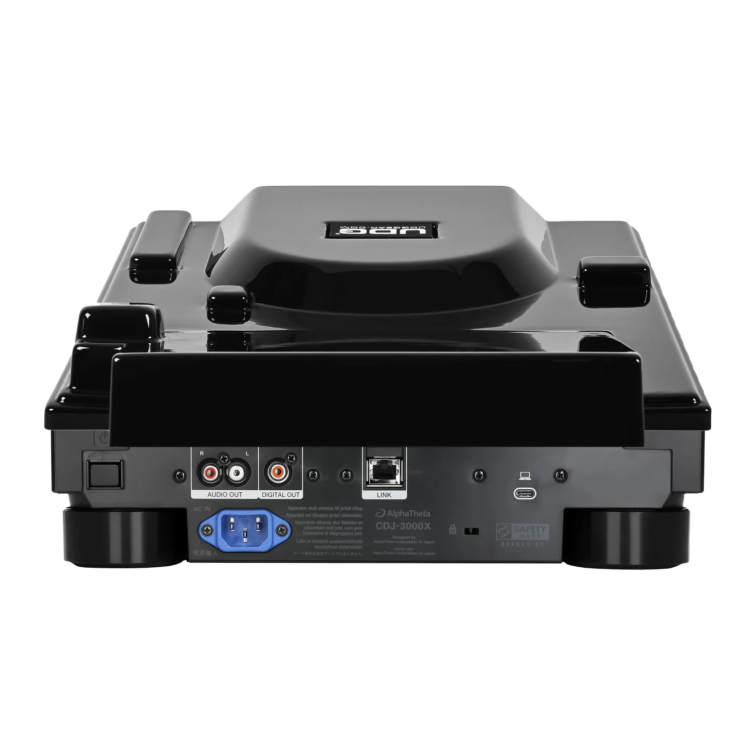 UDG Ultimate AlphaTheta CDJ-3000X Equipment Cover Black - Image 4