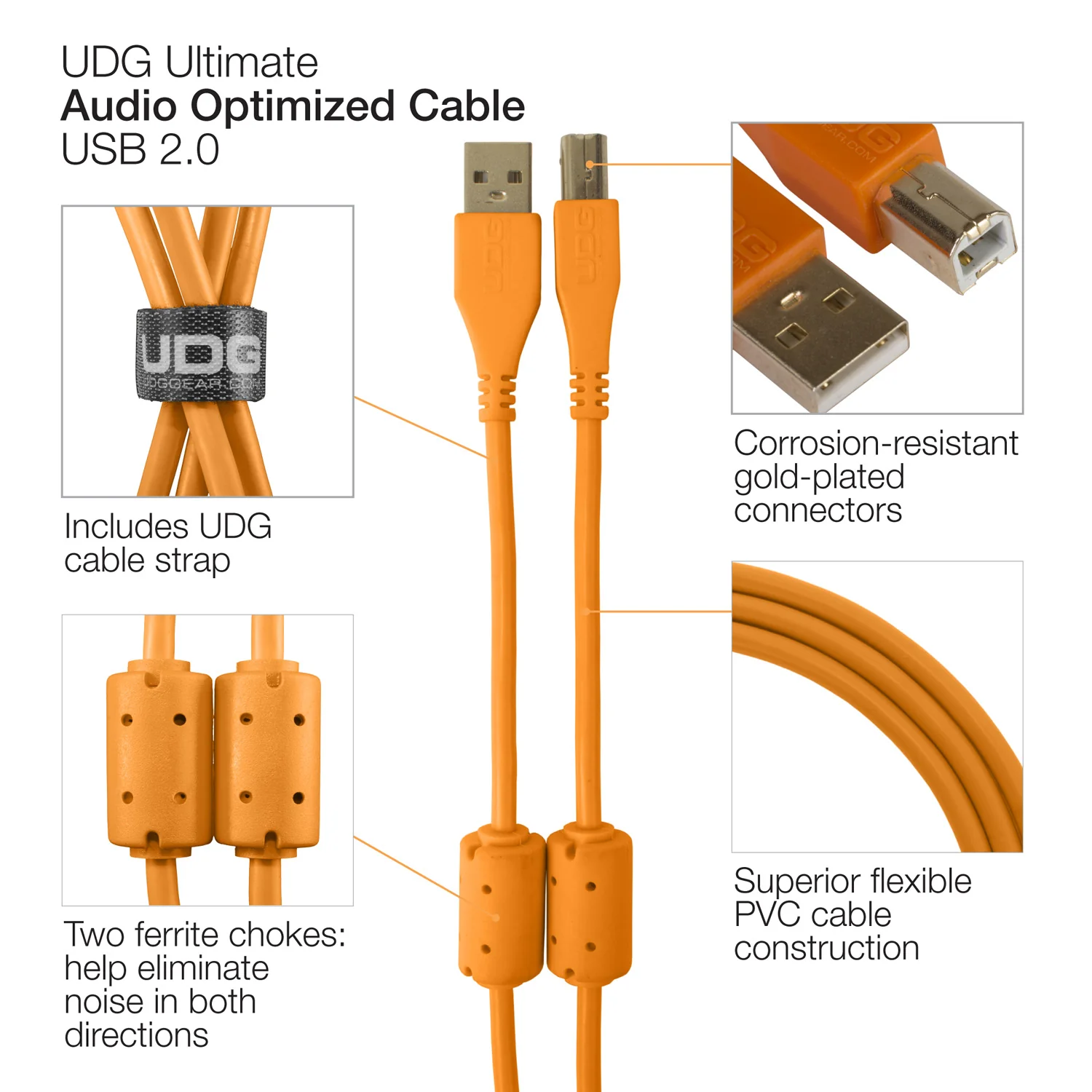 UDG Ultimate Audio Cable USB 2.0 A-B Straight - Image 32