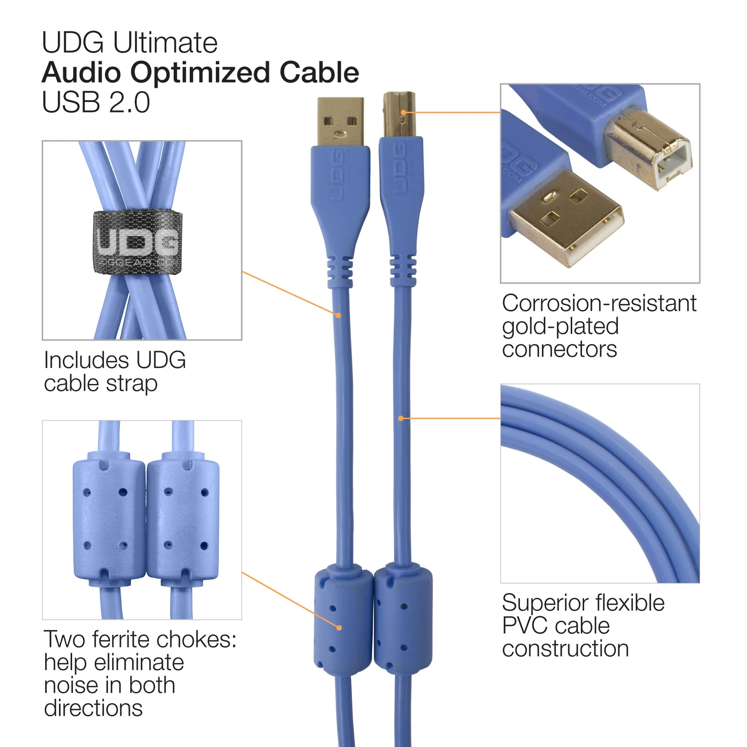 UDG Ultimate Audio Cable USB 2.0 A-B Angled - Image 24