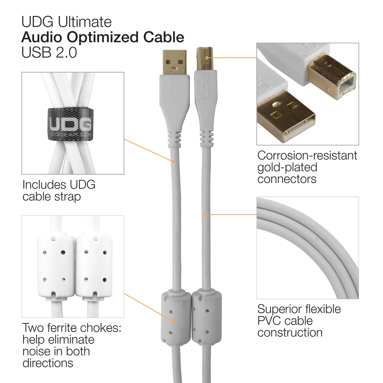 UDG Ultimate Audio Cable USB 2.0 A-B Angled - Image 40