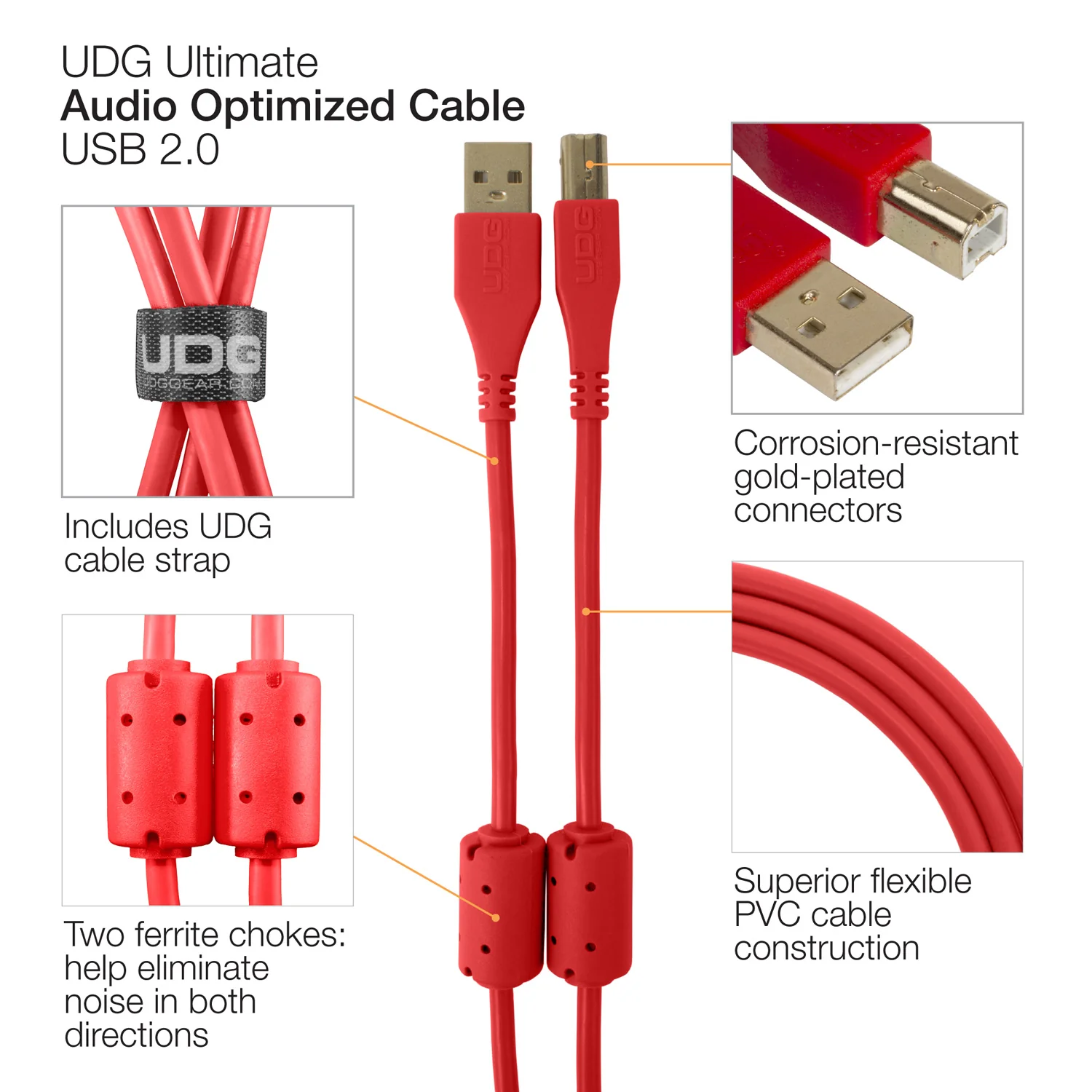UDG Ultimate Audio Cable USB 2.0 A-B Angled - Image 48