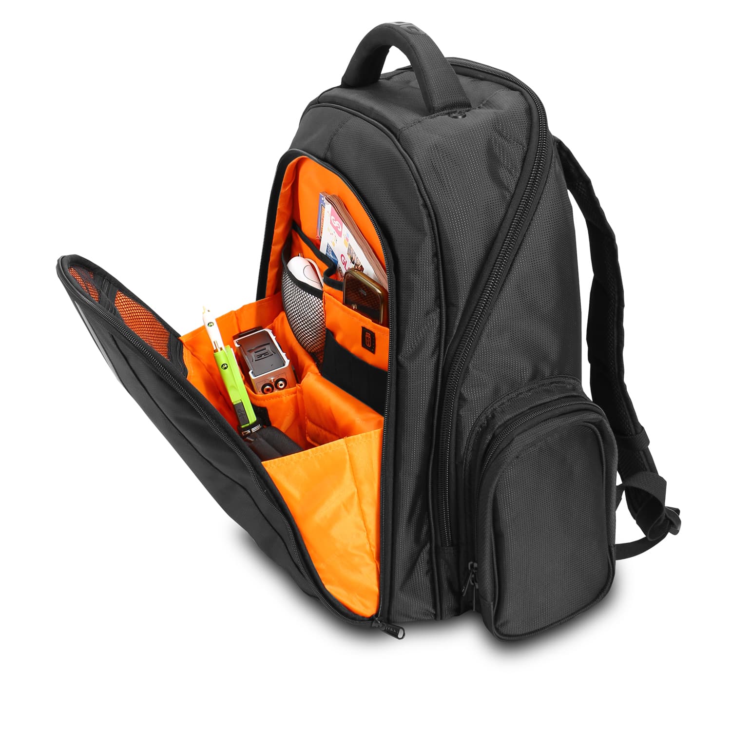 UDG Ultimate Backpack Black Orange Inside - Image 5