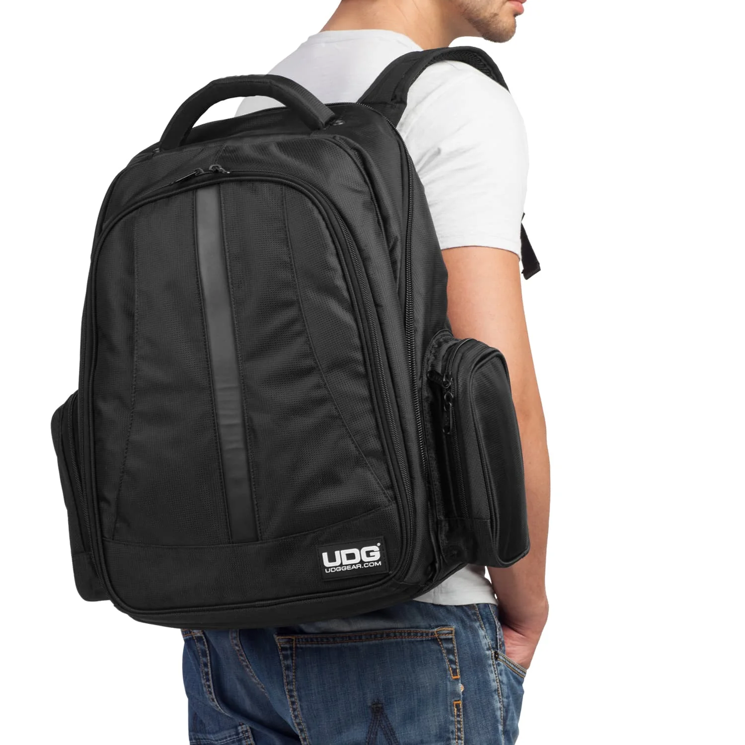 UDG Ultimate Backpack Black Orange Inside - Image 6