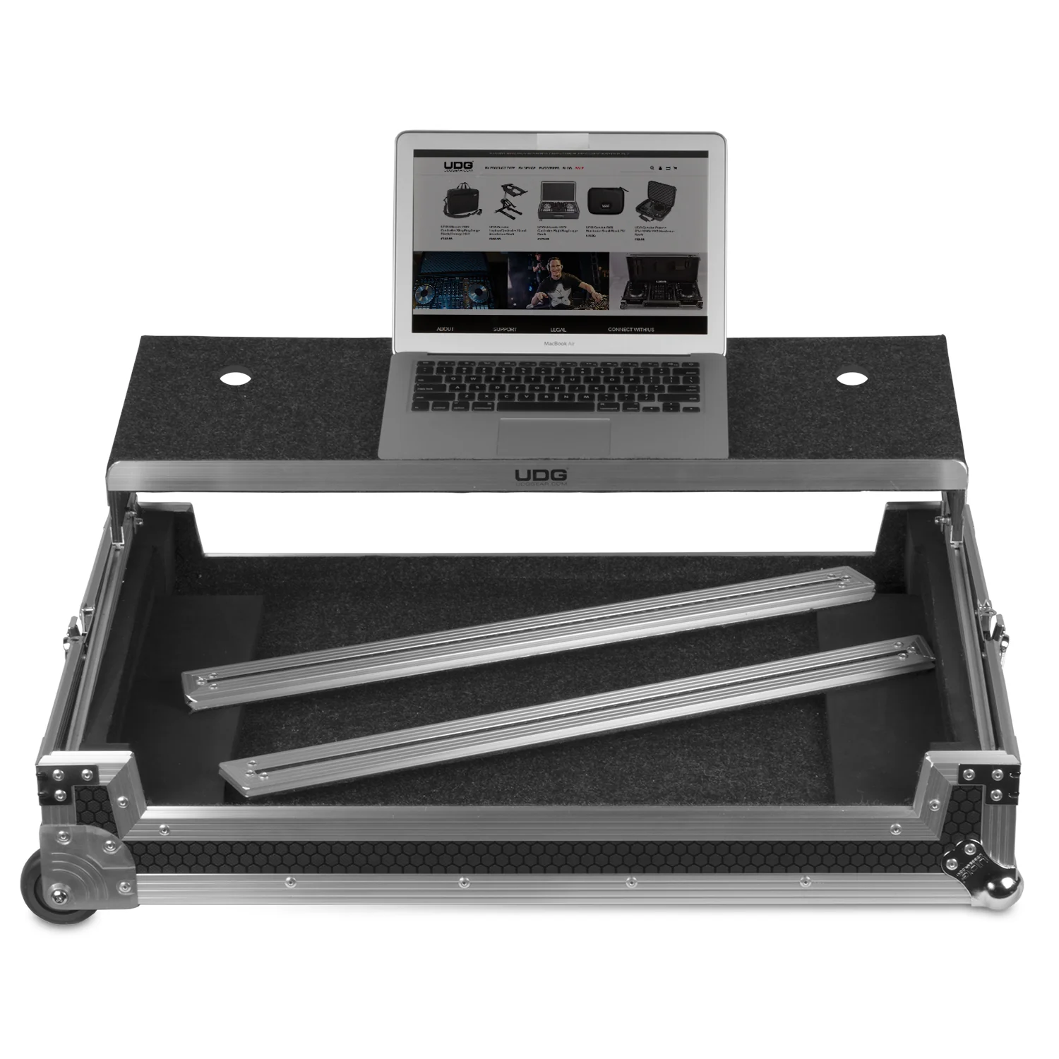 UDG Ultimate Flight Case Multi Format XXL Plus (Laptop Shelf, Trolley & Wheels) - Image 23