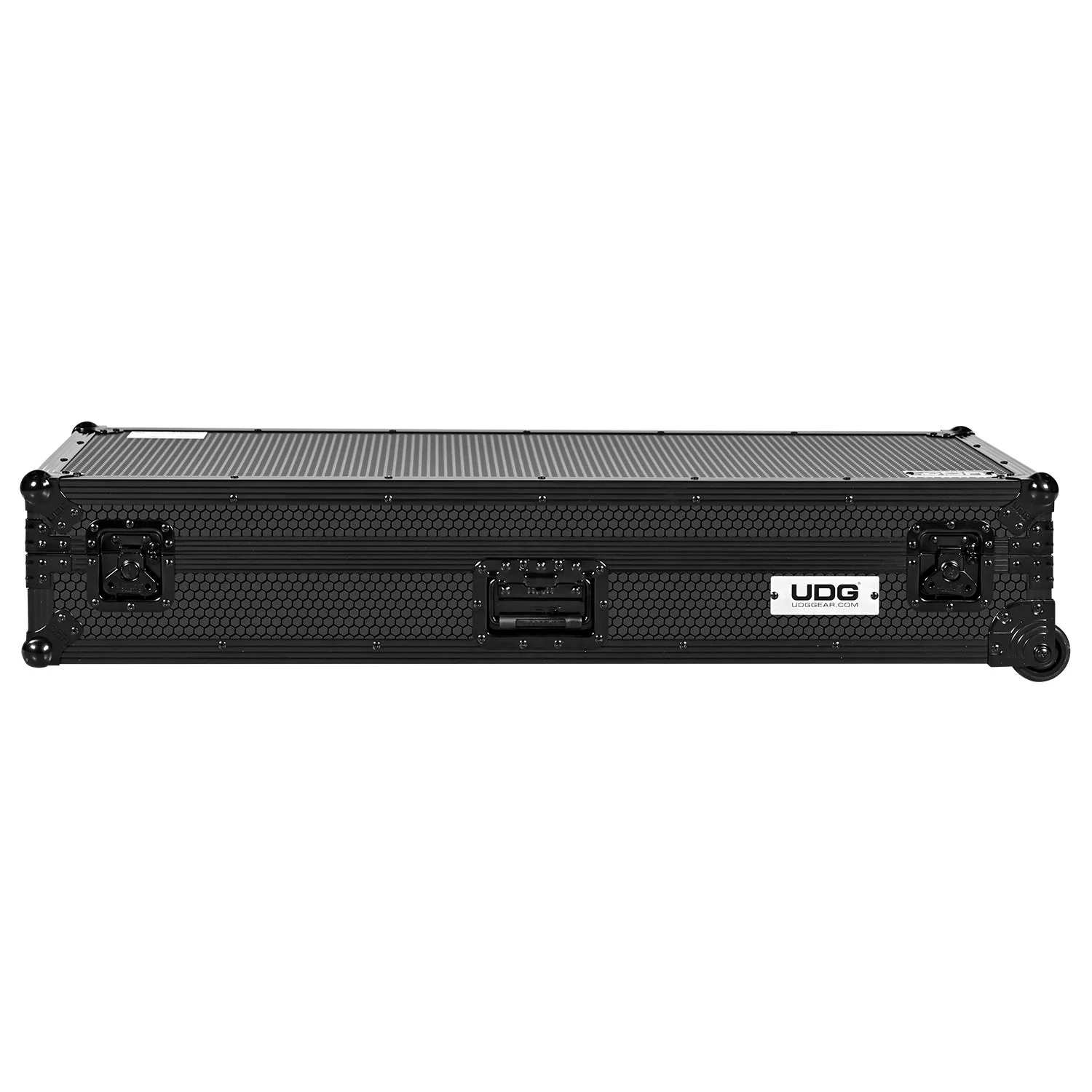 UDG Ultimate Flight Case Set AlphaTheta CDJ-3000X/DJM-A9 Black Plus (Laptop Shelf + Wheels) - Image 5