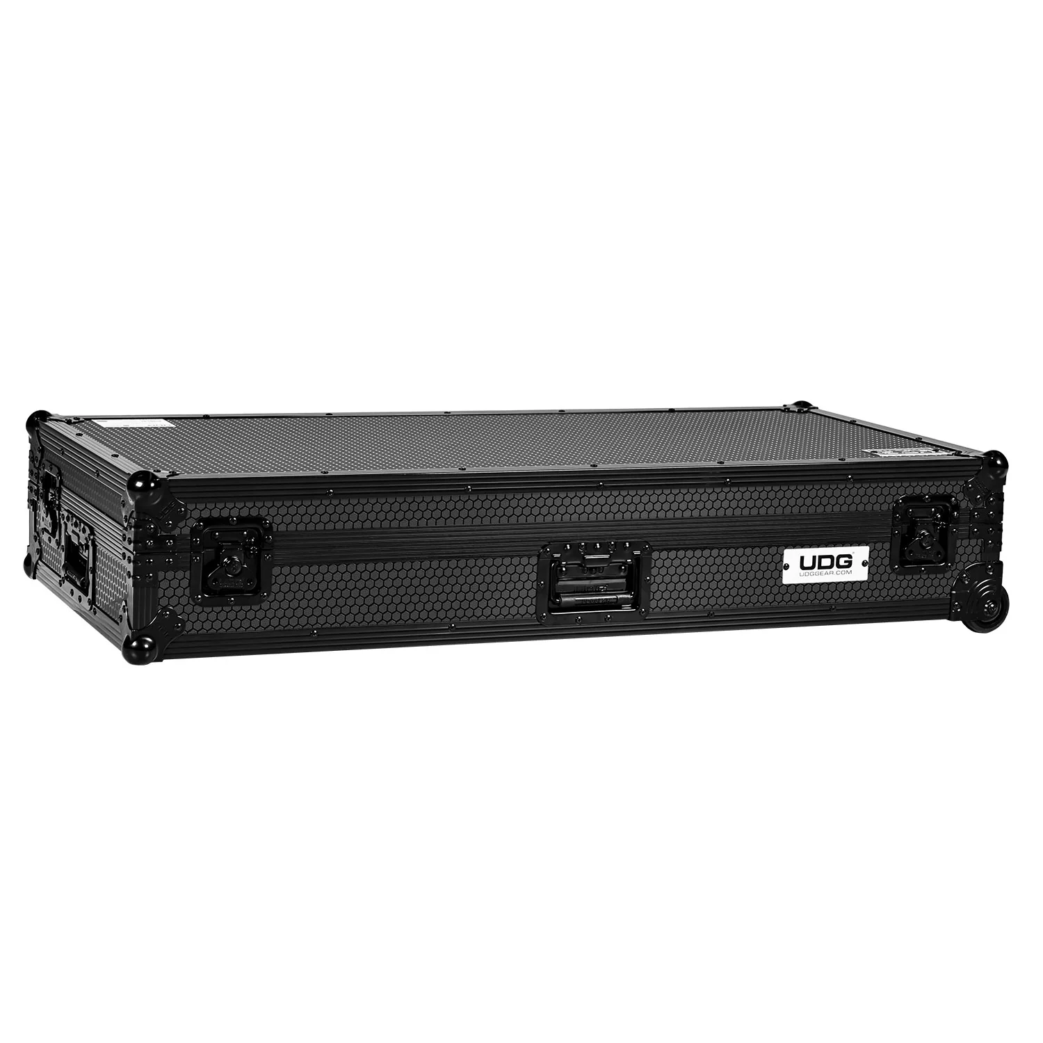UDG Ultimate Flight Case Set AlphaTheta CDJ-3000X/DJM-A9 Black Plus (Laptop Shelf + Wheels) - Image 7