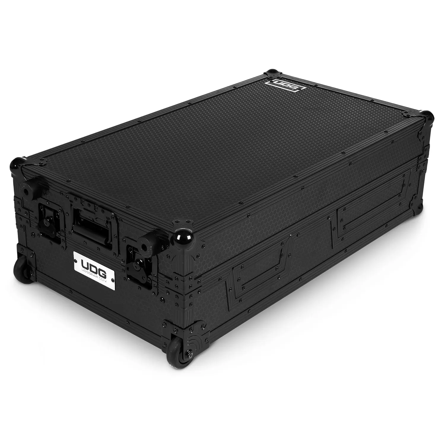 UDG Ultimate Flight Case Single Turntable Battle/ PLX-CRSS12 & 10"/12" Mixer Black Plus (Laptop Shelf, Trolley & Wheels) [Outlet] - Image 6